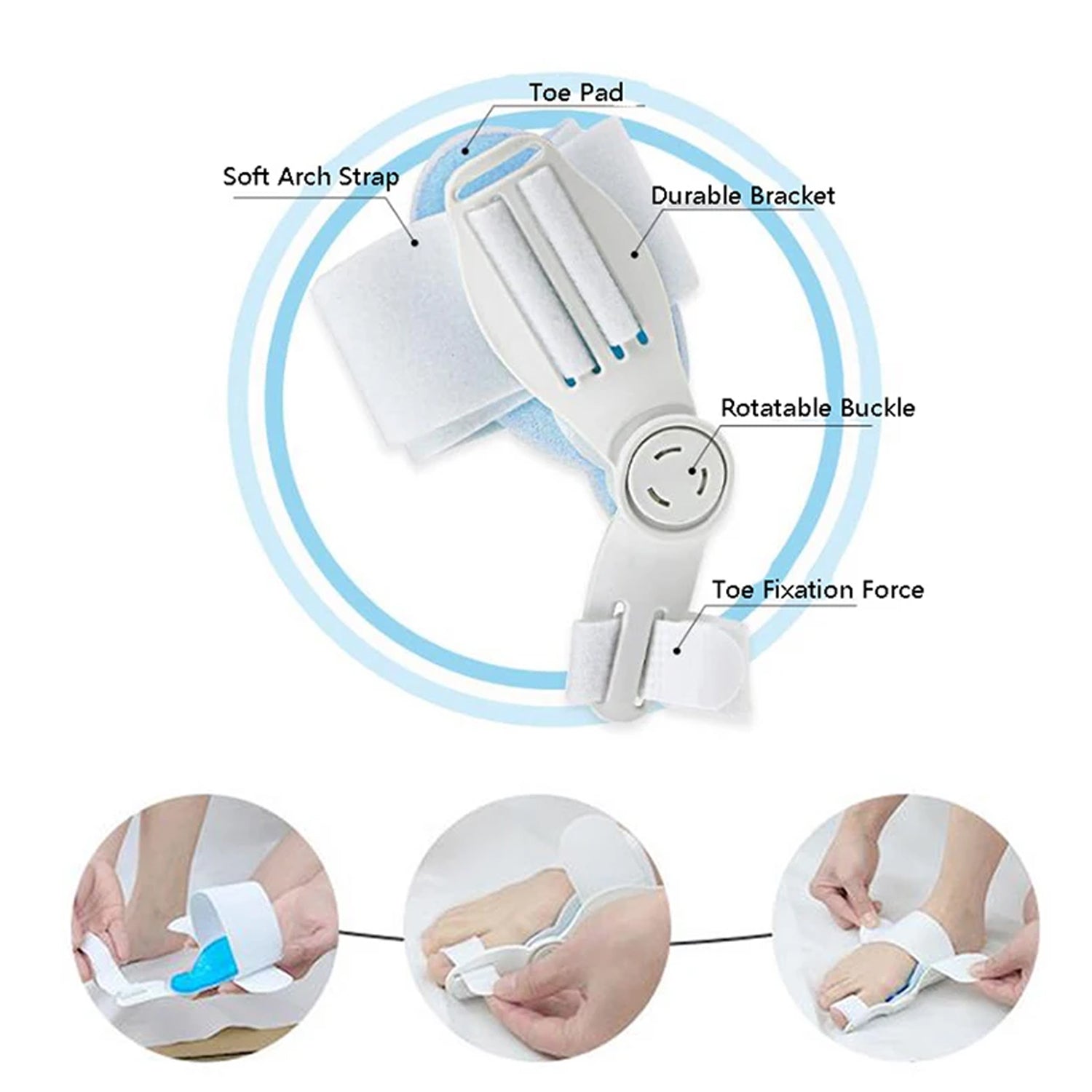 Adjustable Bunion Support Splint – Hallux Valgus Corrector for Men & Women Adjustable Bunion Support Splint – Hallux Valgus Corrector for Men & Women